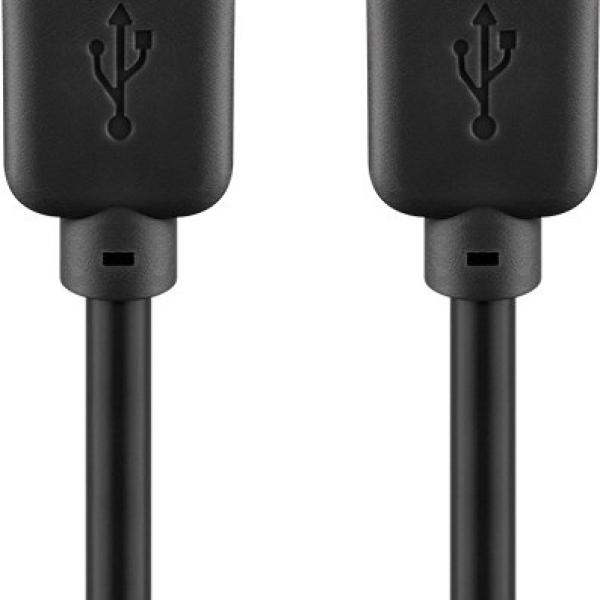 Cabo USB 2.0 Macho - USB Macho Preto (1,8 mts) - GOOBAY