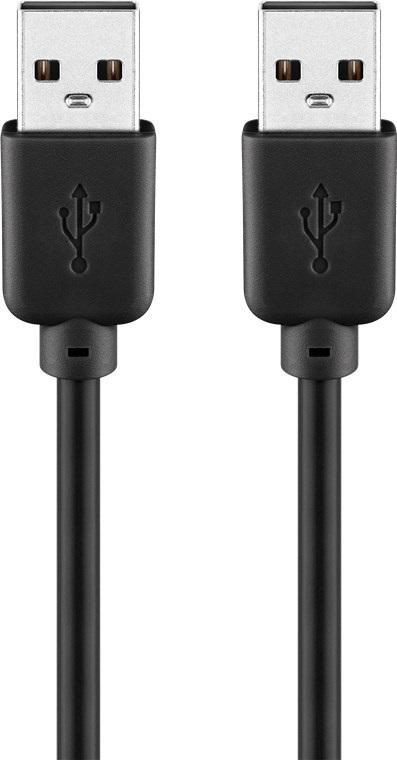 Cabo USB 2.0 Macho - USB Macho Preto (1,8 mts) - GOOBAY