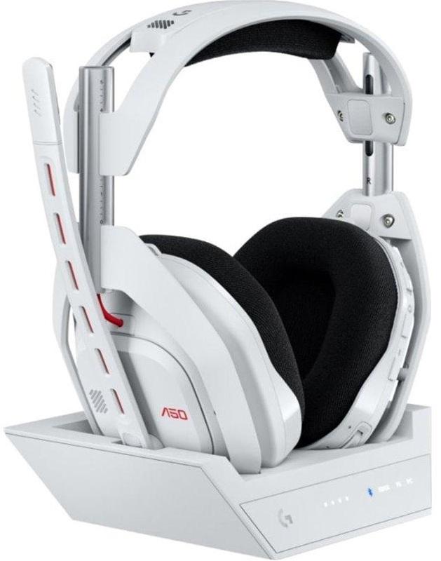 Auscultadores Headset G Astro A50 (Gen 5) LightSpeed Wireless + Base Station (Branco) - LOGITECH