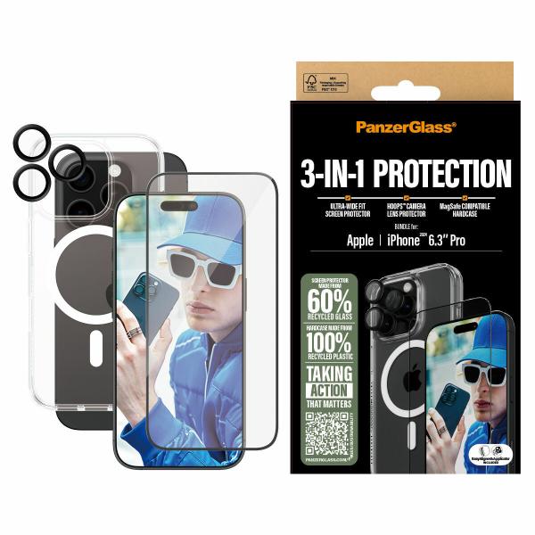 Protetor de ecrã para o telemóvel PanzerGlass iPhone 16 Pro