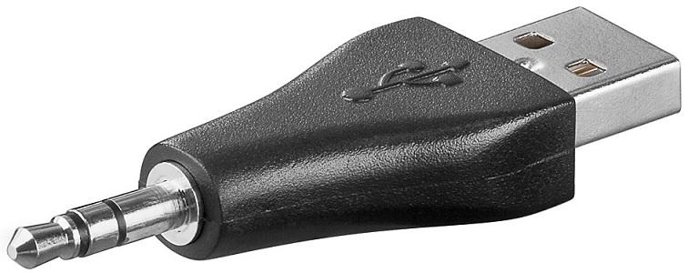 Ficha Adaptadora USB Macho - Jack 3,5mm Stereo Macho