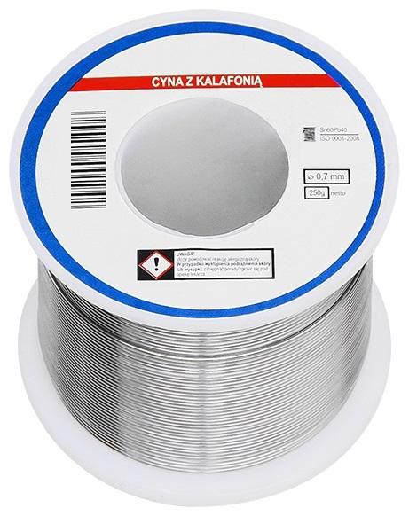 Rolo de Solda 60/40 0,7mm (250g)