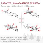Árvore de Natal Artificial Nevada Altura 120 cm com 328 Ramos e Suporte Metálico Verde