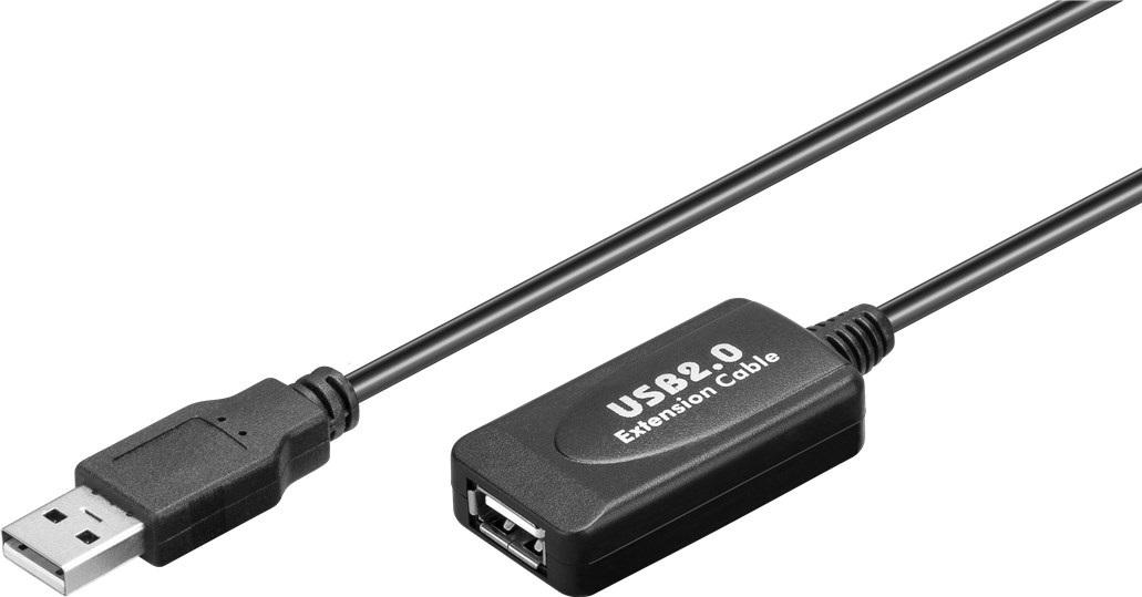 Cabo Extensão c/ Amplificador USB A Macho - USB A Femea (10 mts)