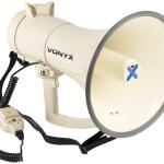 Megafone 120W c/ MP3/USB/SD/AUX + Sirene, Microfone e Gravação (MEG120) - VONYX