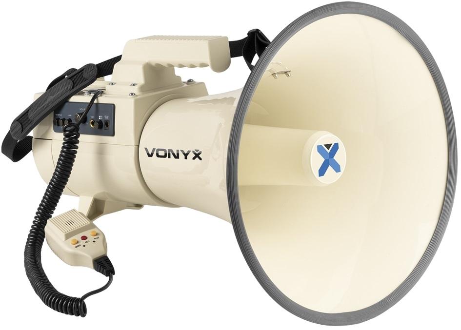 Megafone 200W c/ MP3/USB/SD/AUX + Sirene, Microfone e Gravação (MEG150) - VONYX