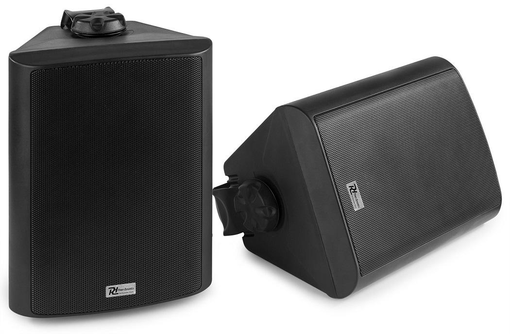 Colunas Passivas Interior/Exterior IP56 2 Vias 6,5 150W 8ohm/100V Preto (BC65V) Par - Power Dynamic