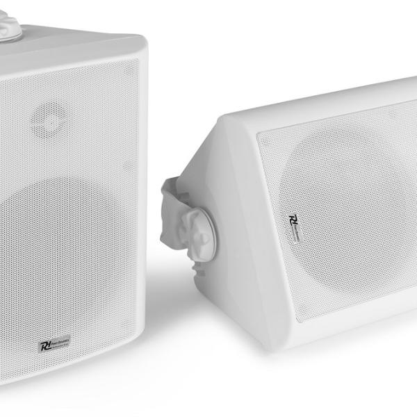 Colunas Passivas Interior/Exterior IP56 2 Vias 6,5 150W 8ohm/100V Branco (BC65V) Par - Power Dynami