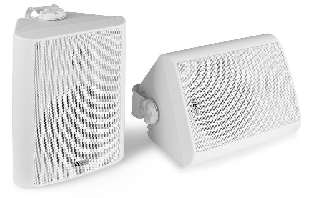 Colunas Passivas Interior/Exterior IP56 2 Vias 6,5 150W 8ohm/100V Branco (BC65V) Par - Power Dynami