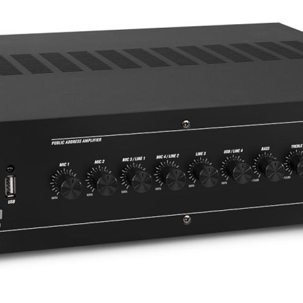 Amplificador Linha 100V 6 Canais 120W Bluetooth/USB/SD/MP3 - POWER DYNAMICS