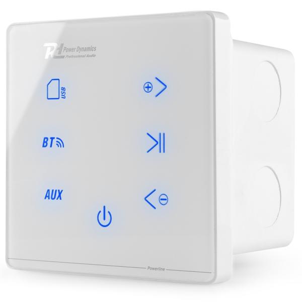 Amplificador de Parede 80W c/ Leitor Bluetooth/USB/SD (Powerline A100W) - Power Dynamics