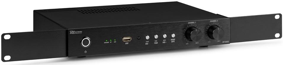 Amplificador Stéreo Wi - Fi 4 Canais FM RJ45/USB/BT 4x 60W (WT460A) - POWER DYNAMICS