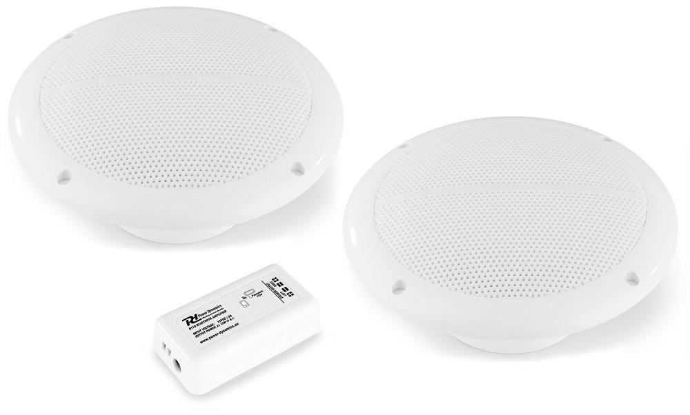 Sistema de Som Amplificado Bluetooth 60W c/ 2 Colunas Tecto 5 (BT10SET) - Power Dynamics