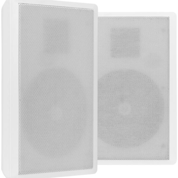 Pack 2x Coluna Passiva Slim 5,25” 10W c/ Transformador Linha 100V (WSF30W) Branco - POWER DYNAMICS