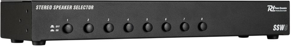 Selector de Colunas Altifalantes 8 Canais (SSW8) - POWER DYNAMICS