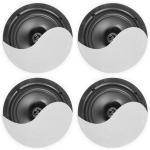Pack 4x Colunas de Tecto Amplificadas Baixo Perfil 6.5 120W Bluetooth (NCBT604) - Power Dynamics