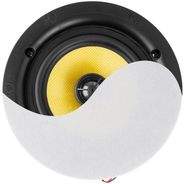 Coluna de Teto de Perfil Baixo HQ 2 Vias 6,5 60W Branco (KVCS6) - POWER DINAMICS