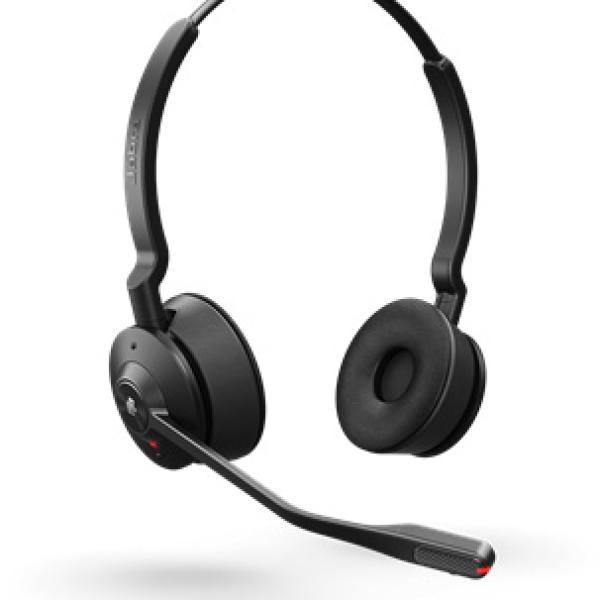 Jabra Engage 55 Auscultadores Sem fios Fita de cabeça Preto, Titânio