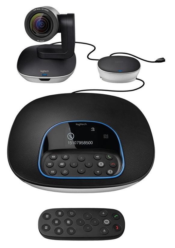 Sistema de Videoconferência Full HD (Preto/Cinza) - LOGITECH