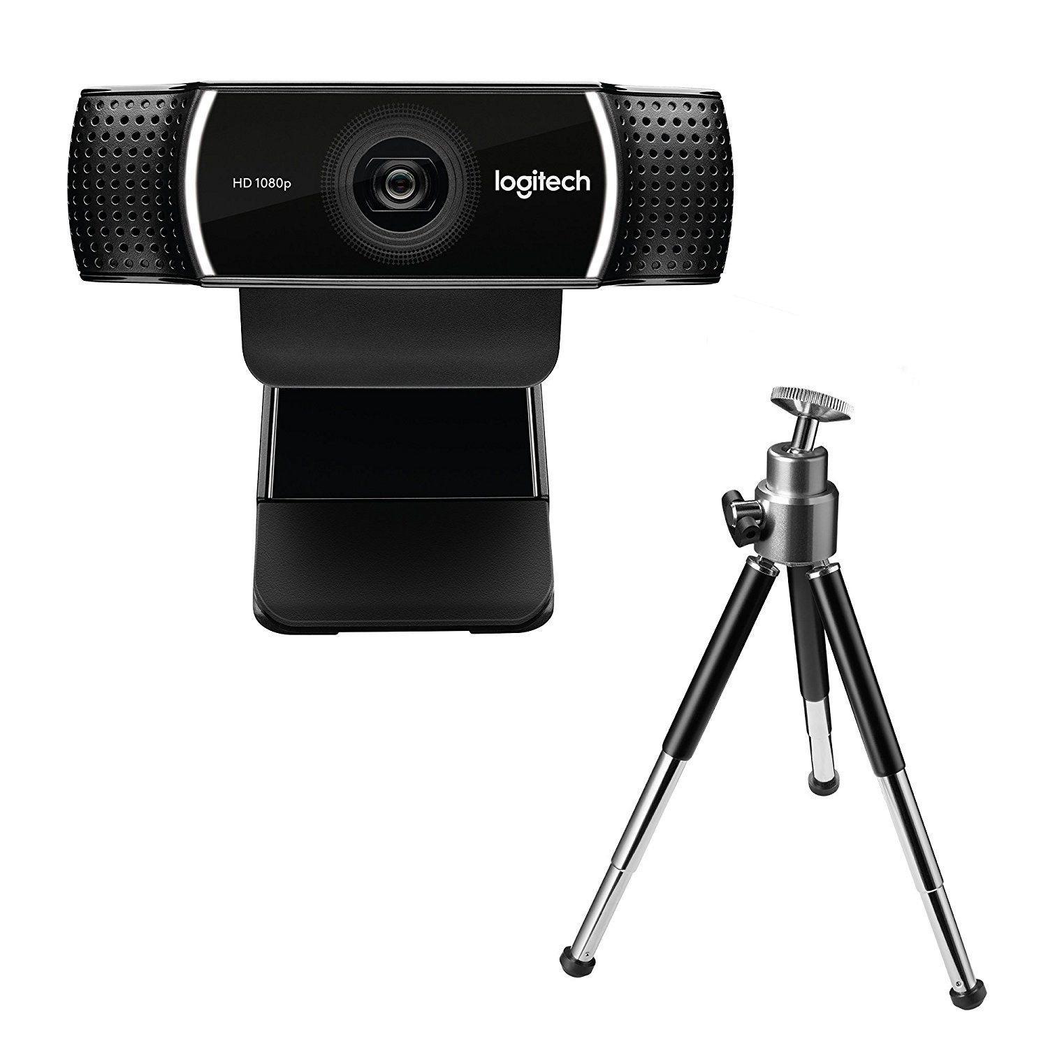 WebCam USB Full HD 1080p c/ Tripé C922 - Logitech