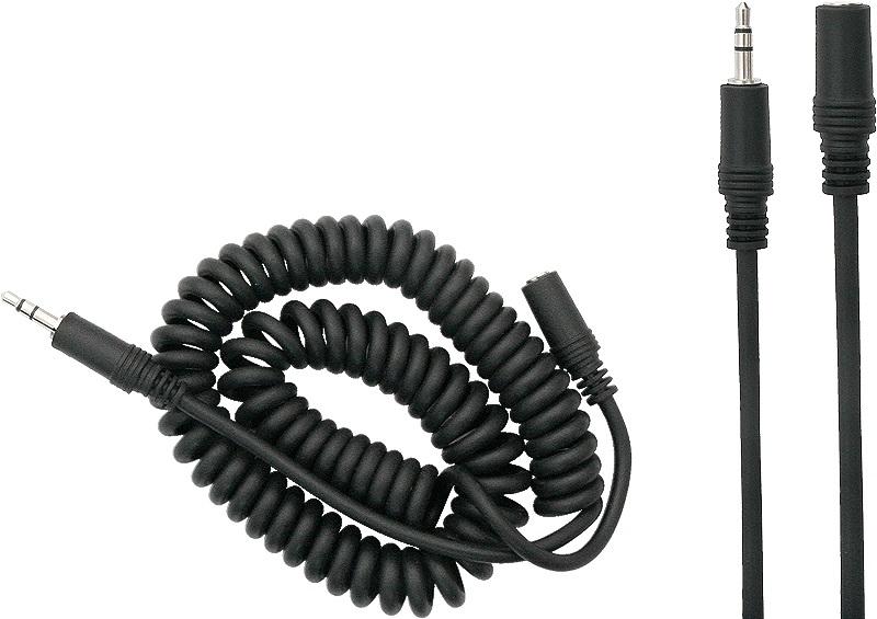 Cabo Extensão Espiral Jack 3,5mm Macho - Jack 3,5mm Fêmea (3 mts)