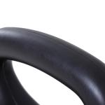 Peso Russo de 12 kg Kettlebell Preenchido de Areia com Punho Largo e Antiderrapante para Trenos em Casa e Ginásio 27x21x31 cm Preto