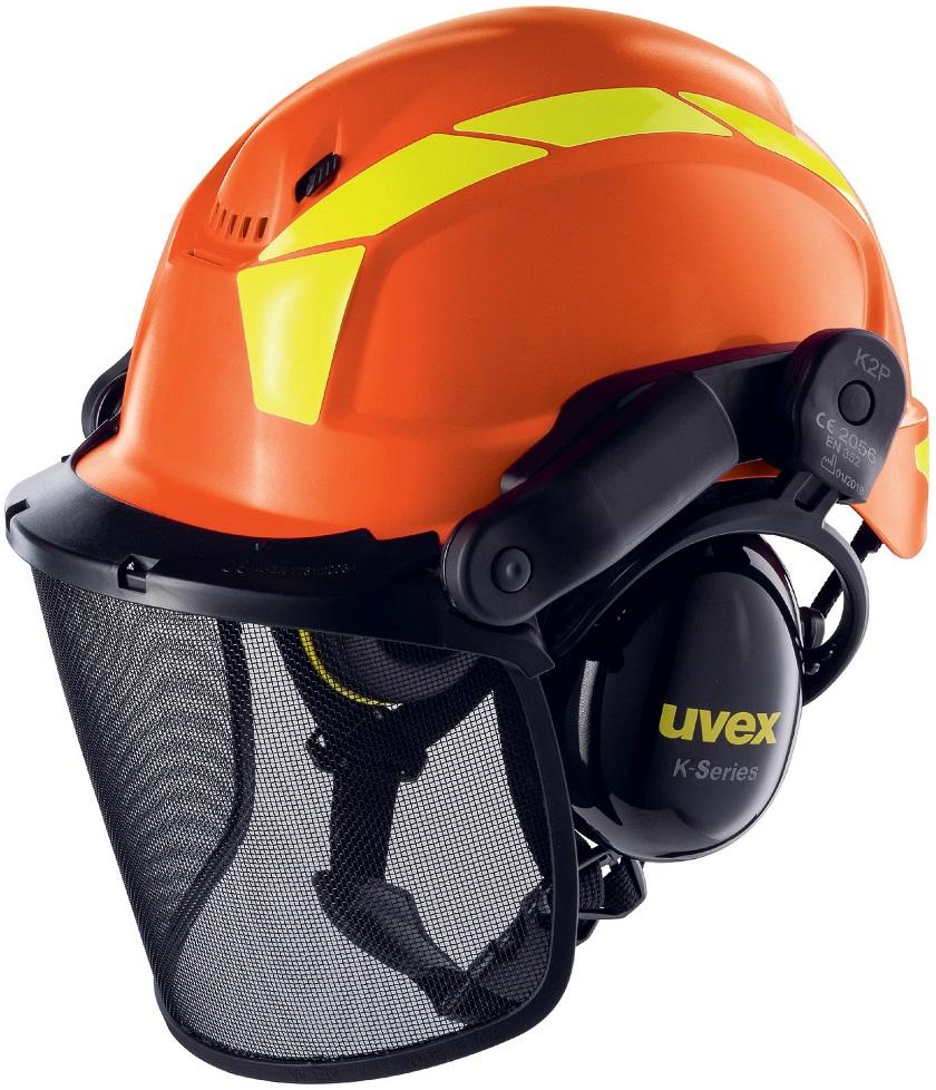 Capacete de Segurança Florestal Pheos (Laranja) - UVEX