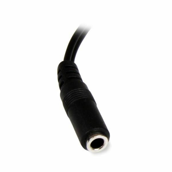Cabo Áudio Jack (3,5 mm) para 2 RCA Startech MUFMRCA              Preto 0,15 m