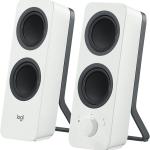 Colunas Logitech Z207 Stereo 2.0 Bluetooth 10W Peak / 5W RMS (Branco) - Recondicionadas