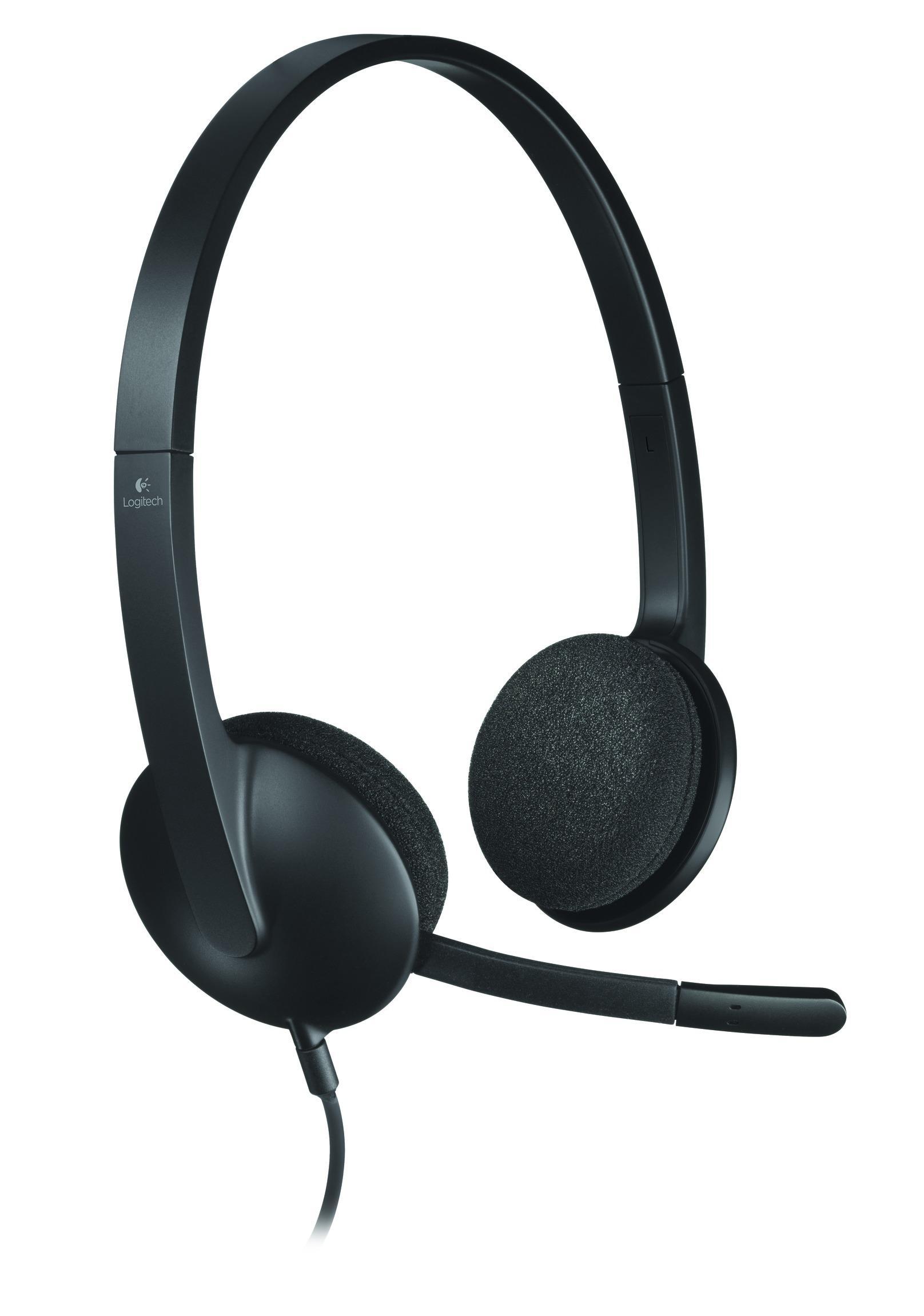 Auscultadores Headset c/ Microfone - Logitech H340