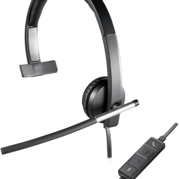 Headset Call Center H650E USB Mono (Preto) - LOGITECH