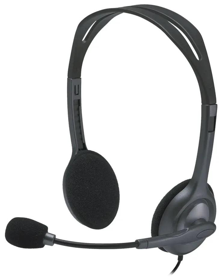 Auscultadores Headset c/ Micro H111 (Preto) - LOGITECH