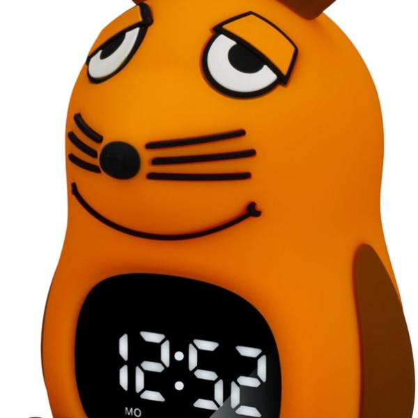 Despertador Digital Infantil c/ Luz Noturna (Laranja) - DIEMAUS