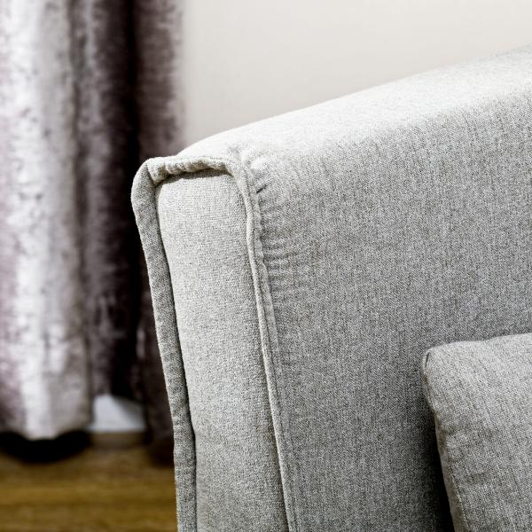 Poltrona 2 em 1 Sofá Cama Individual Dobrável com Encosto Ajustável e Almofada Carga 150 kg 72x78x79 cm Cinza