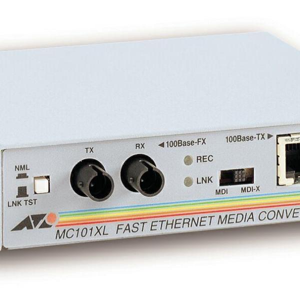 Conversor de Rede de Mídia 100 Mbit/s 100TX - 100FX (ST) MultiModo - ALLIED TELESIS