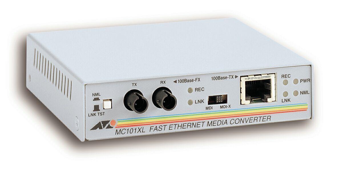 Conversor de Rede de Mídia 100 Mbit/s 100TX - 100FX (ST) MultiModo - ALLIED TELESIS