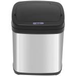 Balde de Lixo Automático 20L com Sensor Infravermelho Abertura Automática Cubo Amovível 33x25x42,5 cm Prata e Preto