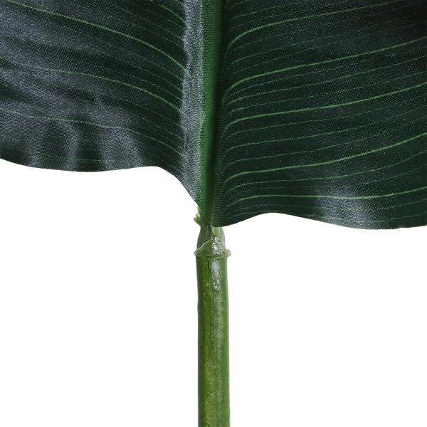 Planta Artificial de Decoração Planta Palmeira Artificial com Vaso 7 Folhas para Exterior e Interior Ø15x120cm Verde
