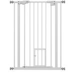 Barreira de Segurança Ajustável com Portinhola, Fecho Automático e Bloqueio Duplo, 74 - 80x104,1 cm, Branca