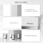 Coluna Casa de Banho Moderna com 1 Gaveta 3 Prateleiras Ajustáveis e 2 Armários Móvel Auxiliar de para Casa de Banho 30x30x180 cm Branco