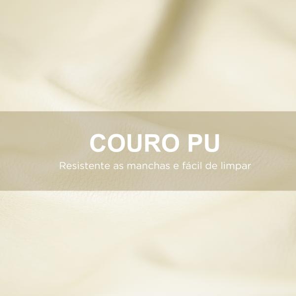 Poltrona Sala de Estar Poltrona Nórdica Poltrona Estofada em PU com Apoio para os Braços 73x70x80 cm Creme