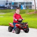 Quadriciclo Elétrico para Crianças Veículo Elétrico a Bateria 6V Infantil com Velocidade 2km/h 70x42x45 cm Vermelho