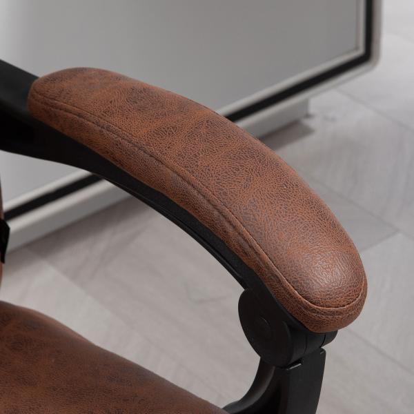 Cadeira de Massagem com 6 Pontos de Massagem ​​com Função de Aquecimento Apoio para Pés e comando à distância Marrom