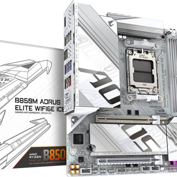 Motherboard Micro - ATX B850M Aorus Elite WiFi6E ICE SktAM5 - GIGABYTE