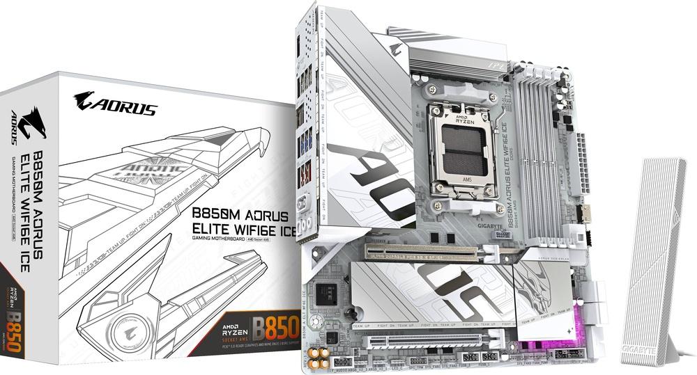 Motherboard Micro - ATX B850M Aorus Elite WiFi6E ICE SktAM5 - GIGABYTE