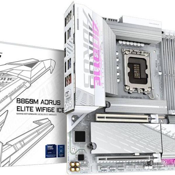 Motherboard Micro - ATX B860M Aorus Elite WiFi6E Ice Skt1851 - GIGABYTE