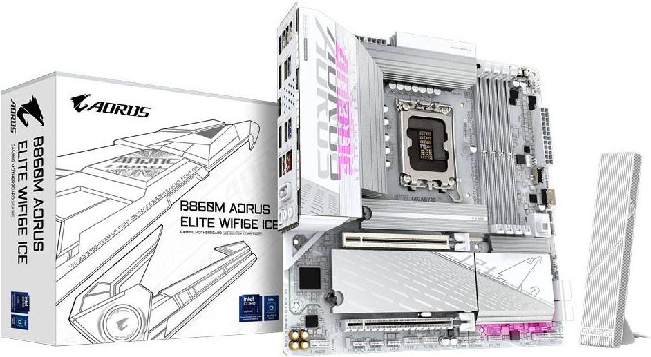 Motherboard Micro - ATX B860M Aorus Elite WiFi6E Ice Skt1851 - GIGABYTE