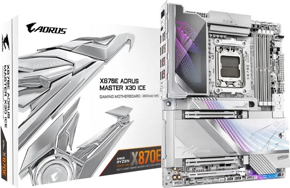 Motherboard ATX X870E Aorus Master X3D Ice SktAM5 - GIGABYTE