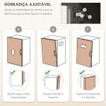 Armário de Cozinha Alto com 5 Portas Prateleira Ajustável, Gaveta Bancada Aberta para Microondas Orifício para Cabo 100x40x180 cm Cinza