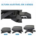 Apoio para os pés Altura Ajustável Massagem Alta Segurança Preto